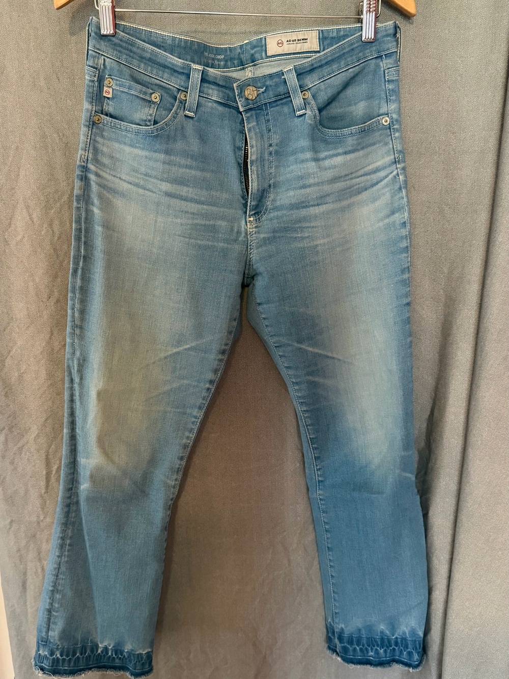 AG Adriano Goldschmied Light Blue Slim Straight Women's Jeans
